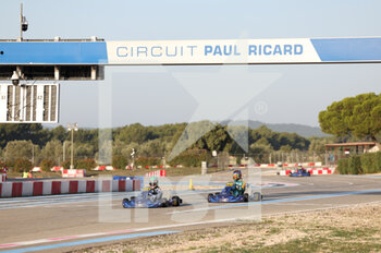 2022-10-28 - 115 AKSOY Alp Hasan (tur), KR - IAME - MG, action 107 BOUZINELOS Peter Andrew (aus), KR - IAME - MG, action during the FIA Motorsport Games, on the Circuit Paul Ricard from October 27 to 30, 2022 in Le Castellet, France - AUTO - FIA MOTORSPORT GAMES 2022 - OTHER - MOTORS