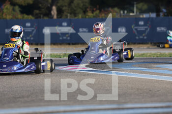 2022-10-28 - 223 ELKIN Ariel (isr), KR-IAME-MG, action 216 SUAREZ Gustavo (chl), KR-IAME-MG, action during the FIA Motorsport Games, on the Circuit Paul Ricard from October 27 to 30, 2022 in Le Castellet, France - AUTO - FIA MOTORSPORT GAMES 2022 - OTHER - MOTORS