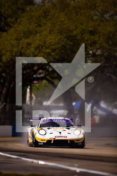 2022-03-16 - 46 Cairoli Matteo (ita), Mikkel Pedersen (DNK), Nicolas Leutwiler (CHE) Team Project 1, Porsche 911 RSR - 19, action during the 1000 Miles of Sebring, 1st round of the 2022 FIA World Endurance Championship on the Sebring International Raceway from March 16 to 18, in Sebring, Florida, United States of America - 1000 MILES OF SEBRING, 1ST ROUND OF THE 2022 FIA WORLD ENDURANCE CHAMPIONSHIP - ENDURANCE - MOTORS