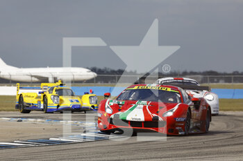 2022-03-16 - 51 PIER GUIDI Alessandro (ita), CALADO James (gbr), AF Corse, Ferrari 488 GTE EVO, action , during the 1000 Miles of Sebring, 1st round of the 2022 FIA World Endurance Championship on the Sebring International Raceway from March 16 to 18, in Sebring, Florida, United States of America - 1000 MILES OF SEBRING, 1ST ROUND OF THE 2022 FIA WORLD ENDURANCE CHAMPIONSHIP - ENDURANCE - MOTORS