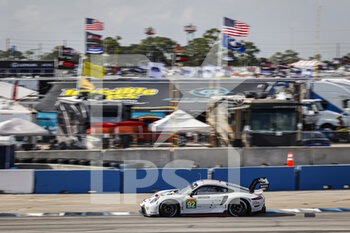 2022-03-16 - 92 CHRISTENSEN Michael (dnk), ESTRE Kevin (fra), Porsche GT Team, Porsche 911 RSR - 19, action during the 1000 Miles of Sebring, 1st round of the 2022 FIA World Endurance Championship on the Sebring International Raceway from March 16 to 18, in Sebring, Florida, United States of America - 1000 MILES OF SEBRING, 1ST ROUND OF THE 2022 FIA WORLD ENDURANCE CHAMPIONSHIP - ENDURANCE - MOTORS