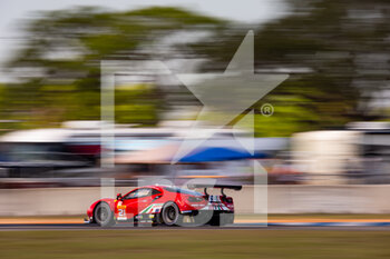 2022-03-17 - 21 MANN Simon (gbr), ULRICH Christoph (swi), VILANDER Toni (fin), AF Corse, Ferrari 488 GTE Evo, action during the 1000 Miles of Sebring, 1st round of the 2022 FIA World Endurance Championship on the Sebring International Raceway from March 16 to 18, in Sebring, Florida, United States of America - 1000 MILES OF SEBRING, 1ST ROUND OF THE 2022 FIA WORLD ENDURANCE - ENDURANCE - MOTORS