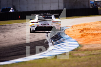 2022-03-17 - 46 Cairoli Matteo (ita), Mikkel Pedersen (DNK), Nicolas Leutwiler (CHE) Team Project 1, Porsche 911 RSR - 19, action during the 1000 Miles of Sebring, 1st round of the 2022 FIA World Endurance Championship on the Sebring International Raceway from March 16 to 18, in Sebring, Florida, United States of America - 1000 MILES OF SEBRING, 1ST ROUND OF THE 2022 FIA WORLD ENDURANCE - ENDURANCE - MOTORS