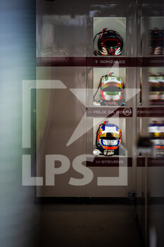 2022-05-05 - 38 GONZALEZ Roberto (mex), DA COSTA Antonio Felix (prt), STEVENS Will (gbr), Jota, Oreca 07 - Gibson, ambiance casque, helmet during the 6 Hours of Spa-Francorchamps 2022, 2nd round of the 2022 FIA World Endurance Championship on the Circuit de Spa-Francorchamps from May 5 to 7, 2022 in Francorchamps, Belgium - 6 HOURS OF SPA-FRANCORCHAMPS 2022, 2ND ROUND OF THE 2022 FIA WORLD ENDURANCE CHAMPIONSHIP - ENDURANCE - MOTORS