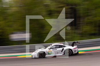 2022-05-05 - 92 CHRISTENSEN Michael (dnk), ESTRE Kevin (fra), Porsche GT Team, Porsche 911 RSR - 19, action during the 6 Hours of Spa-Francorchamps 2022, 2nd round of the 2022 FIA World Endurance Championship on the Circuit de Spa-Francorchamps from May 5 to 7, 2022 in Francrochamps, Belgium - 6 HOURS OF SPA-FRANCORCHAMPS 2022, 2ND ROUND OF THE 2022 FIA WORLD ENDURANCE CHAMPIONSHIP - ENDURANCE - MOTORS