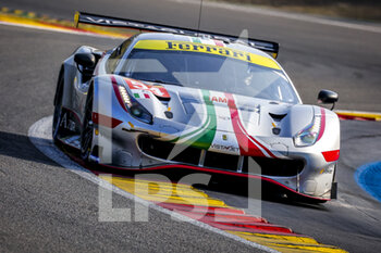 2022-05-06 - 54 FLOHR Thomas (swi), CASTELLACCI Francesco (ita), CASSIDY Nick (nzl), AF Corse, Ferrari 488 GTE EVO, action during the 6 Hours of Spa-Francorchamps 2022, 2nd round of the 2022 FIA World Endurance Championship on the Circuit de Spa-Francorchamps from May 5 to 7, 2022 in Francorchamps, Belgium - 6 HOURS OF SPA-FRANCORCHAMPS 2022, 2ND ROUND OF THE 2022 FIA WORLD ENDURANCE CHAMPIONSHIP - ENDURANCE - MOTORS