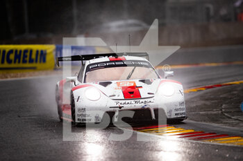 2022-05-07 - 56 IRIBE Brendan (usa), MILLROY Ollie (gbr), BARNICOAT Ben (gbr), Team Project 1, Porsche 911 RSR - 19, action during the 6 Hours of Spa-Francorchamps 2022, 2nd round of the 2022 FIA World Endurance Championship on the Circuit de Spa-Francorchamps from May 5 to 7, 2022 in Francrochamps, Belgium - 6 HOURS OF SPA-FRANCORCHAMPS 2022, 2ND ROUND OF THE 2022 FIA WORLD ENDURANCE CHAMPIONSHIP - ENDURANCE - MOTORS