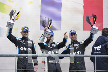 2022-05-07 - 36 NEGRAO André (bra), LAPIERRE Nicolas (fra), VAXIVIERE Matthieu (fra), Alpine Elf Team, Alpine A480 - Gibson, podium, portrait during the 6 Hours of S,pa-Francorchamps 2022, 2nd round of the 2022 FIA World Endurance Championship on the Circuit de Spa-Francorchamps from May 5 to 7, 2022 in Francorchamps, Belgium - 6 HOURS OF SPA-FRANCORCHAMPS 2022, 2ND ROUND OF THE 2022 FIA WORLD ENDURANCE CHAMPIONSHIP - ENDURANCE - MOTORS