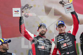 2022-05-07 - LOPEZ Jose Maria (arg), Toyota Gazoo Racing, Toyota GR010 - Hybrid, portrait, CONWAY Mike (gbr), Toyota Gazoo Racing, Toyota GR010 - Hybrid, portrait podium, portrait during the 6 Hours of S,pa-Francorchamps 2022, 2nd round of the 2022 FIA World Endurance Championship on the Circuit de Spa-Francorchamps from May 5 to 7, 2022 in Francorchamps, Belgium - 6 HOURS OF SPA-FRANCORCHAMPS 2022, 2ND ROUND OF THE 2022 FIA WORLD ENDURANCE CHAMPIONSHIP - ENDURANCE - MOTORS