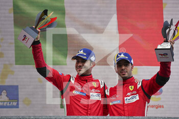 2022-05-07 - MOLINA Miguel (spa), AF Corse, Ferrari 488 GTE EVO, portrait, FUOCO Antonio (ita), AF Corse, Ferrari 488 GTE EVO, portrait podium, portrait during the 6 Hours of S,pa-Francorchamps 2022, 2nd round of the 2022 FIA World Endurance Championship on the Circuit de Spa-Francorchamps from May 5 to 7, 2022 in Francorchamps, Belgium - 6 HOURS OF SPA-FRANCORCHAMPS 2022, 2ND ROUND OF THE 2022 FIA WORLD ENDURANCE CHAMPIONSHIP - ENDURANCE - MOTORS