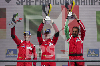 2022-05-07 - 51 PIER GUIDI Alessandro (ita), CALADO James (gbr), AF Corse, Ferrari 488 GTE EVO, podium, portrait during the 6 Hours of S,pa-Francorchamps 2022, 2nd round of the 2022 FIA World Endurance Championship on the Circuit de Spa-Francorchamps from May 5 to 7, 2022 in Francorchamps, Belgium - 6 HOURS OF SPA-FRANCORCHAMPS 2022, 2ND ROUND OF THE 2022 FIA WORLD ENDURANCE CHAMPIONSHIP - ENDURANCE - MOTORS