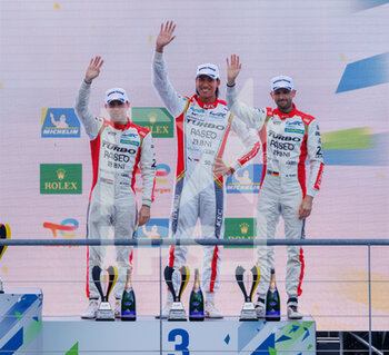 2022-05-07 - 31 GELAEL Sean (idn), FRIJNS Robin (nld), RAST René (ger), WRT, Oreca 07 - Gibson, podium, portrait during the 6 Hours of Spa-Francorchamps 2022, 2nd round of the 2022 FIA World Endurance Championship on the Circuit de Spa-Francorchamps from May 5 to 7, 2022 in Francorchamps, Belgium - 6 HOURS OF SPA-FRANCORCHAMPS 2022, 2ND ROUND OF THE 2022 FIA WORLD ENDURANCE CHAMPIONSHIP - ENDURANCE - MOTORS