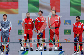2022-05-07 - 51 PIER GUIDI Alessandro (ita), CALADO James (gbr), AF Corse, Ferrari 488 GTE EVO, podium, portrait during the 6 Hours of Spa-Francorchamps 2022, 2nd round of the 2022 FIA World Endurance Championship on the Circuit de Spa-Francorchamps from May 5 to 7, 2022 in Francorchamps, Belgium - 6 HOURS OF SPA-FRANCORCHAMPS 2022, 2ND ROUND OF THE 2022 FIA WORLD ENDURANCE CHAMPIONSHIP - ENDURANCE - MOTORS