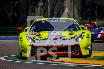2022-05-12 - 57 Jensen Mikkel (dnk), Kimura Takeshi (jpn), SCHANDORFF Frederik (dnk), Car Guy Racing, Ferrari 488 GTE, action during the 4 Hours of Imola 2022, 2nd round of the 2022 European Le Mans Series on the Imola Circuit from May 12 to 15, in Imola, Italy - AUTO - ELMS - 4 HOURS OF IMOLA 2022 - ENDURANCE - MOTORS
