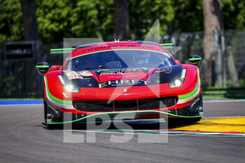 2022-05-12 - 32 EHRET Pierre (ger), VARRONE Nicolas (arg), GIDLEY Memo (mex), Rinaldi Racing, Ferrari 488 GTE, action during the 4 Hours of Imola 2022, 2nd round of the 2022 European Le Mans Series on the Imola Circuit from May 12 to 15, in Imola, Italy - AUTO - ELMS - 4 HOURS OF IMOLA 2022 - ENDURANCE - MOTORS