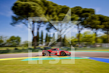 2022-05-12 - 32 EHRET Pierre (ger), VARRONE Nicolas (arg), GIDLEY Memo (mex), Rinaldi Racing, Ferrari 488 GTE, action during the 4 Hours of Imola 2022, 2nd round of the 2022 European Le Mans Series on the Imola Circuit from May 12 to 15, in Imola, Italy - AUTO - ELMS - 4 HOURS OF IMOLA 2022 - ENDURANCE - MOTORS