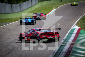 2022-05-15 - 32 EHRET Pierre (ger), VARRONE Nicolas (arg), GIDLEY Memo (mex), Rinaldi Racing, Ferrari 488 GTE, action during the 4 Hours of Imola 2022, 2nd round of the 2022 European Le Mans Series on the Imola Circuit from May 12 to 15, in Imola, Italy - 4 HOURS OF IMOLA 2022, 2ND ROUND OF THE 2022 EUROPEAN LE MANS SERIES - ENDURANCE - MOTORS