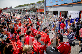 2022-05-15 - Prema Racing, Oreca 07 - Gibson, portrait Podium during the 4 Hours of Imola 2022, 2nd round of the 2022 European Le Mans Series on the Imola Circuit from May 12 to 15, in Imola, Italy - 4 HOURS OF IMOLA 2022, 2ND ROUND OF THE 2022 EUROPEAN LE MANS SERIES - ENDURANCE - MOTORS