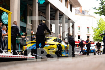 2022-06-03 - 88 POORDAD Fred (usa), LINDSEY Patrick (usa), HEYLEN Jan (bel), Dempsey-Proton Racing, Porsche 911 RSR - 19 during the Scrutineering of the 2022 24 Hours of Le Mans, 3rd round of the 2022 FIA World Endurance Championship, on the Circuit de la Sarthe, from June 3 to 4, 2022 in Le Mans, France - 24 HEURES DU MANS 2022 - SCRUTINEERING - ENDURANCE - MOTORS