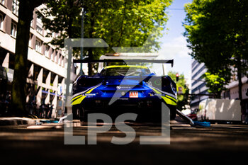 2022-06-03 - 59 WEST Alexander (fin), LEDOGAR Come (fra), KELIN Marvin (fra), Inception Racing, Ferrari 488 GTE Evo, action during the Scrutineering of the 2022 24 Hours of Le Mans, 3rd round of the 2022 FIA World Endurance Championship, on the Circuit de la Sarthe, from June 3 to 4, 2022 in Le Mans, France - 24 HEURES DU MANS 2022 - SCRUTINEERING - ENDURANCE - MOTORS