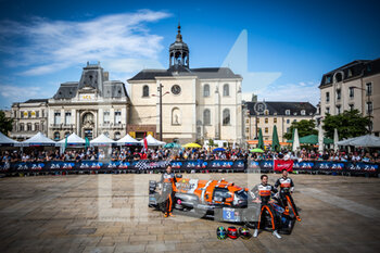 2022-06-04 - 03 HORR Laurents (ger), GLORIEUX Jean (bel), COUGNAUD Alexandre (fra), DKR Engineering, Oreca 07 - Gibson, portrait during the Scrutineering of the 2022 24 Hours of Le Mans, 3rd round of the 2022 FIA World Endurance Championship, on the Circuit de la Sarthe, from June 3 to 4, 2022 in Le Mans, France - 24 HEURES DU MANS 2022 - SCRUTINEERING - ENDURANCE - MOTORS