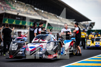 2022-06-04 - 13 CIMADOMO Philippe (fra), BECHE Mathias (swi), VAN DER HELM Tijmen (nld), TDS Racing x Vaillante, Oreca 07 - Gibson, ambiance during the Test Day of the 2022 24 Hours of Le Mans, 3rd round of the 2022 FIA World Endurance Championship, on the Circuit de la Sarthe, on June 5, 2022 in Le Mans, France - 24 HEURES DU MANS 2022 - TEST DAY - ENDURANCE - MOTORS