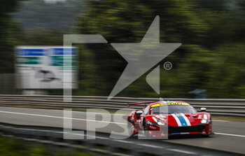 2022-06-05 - 71 DEZOTEUX Franck (fra), RAGUES Pierre (fra), AUBRY Gabriel (fra), Spirit of Race, Ferrari 488 GTE EVO, action during the Test Day of the 2022 24 Hours of Le Mans, 3rd round of the 2022 FIA World Endurance Championship, on the Circuit de la Sarthe, on June 5, 2022 in Le Mans, France - 24 HEURES DU MANS 2022 - TEST DAY - ENDURANCE - MOTORS