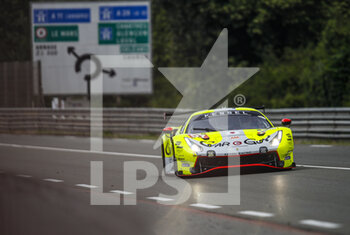 2022-06-05 - 57 KIMURA Takeshi (jpn), SCHANDORFF Frederik (dnk), JENSEN Mikkel (dnk), Kessel Racing, Ferrari 488 GTE Evo, action during the Test Day of the 2022 24 Hours of Le Mans, 3rd round of the 2022 FIA World Endurance Championship, on the Circuit de la Sarthe, on June 5, 2022 in Le Mans, France - 24 HEURES DU MANS 2022 - TEST DAY - ENDURANCE - MOTORS