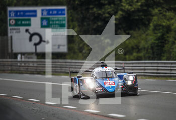 2022-06-05 - 36 NEGRAO André (bra), LAPIERRE Nicolas (fra), VAXIVIERE Matthieu (fra), Alpine Elf Team, Alpine A480 - Gibson, action during the Test Day of the 2022 24 Hours of Le Mans, 3rd round of the 2022 FIA World Endurance Championship, on the Circuit de la Sarthe, on June 5, 2022 in Le Mans, France - 24 HEURES DU MANS 2022 - TEST DAY - ENDURANCE - MOTORS