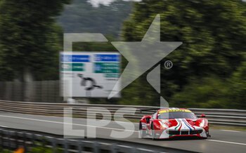2022-06-05 - 51 PIER GUIDI Alessandro (ita), CALADO James (gbr), SERRA Daniel (bra), AF Corse, Ferrari 488 GTE EVO, action during the Test Day of the 2022 24 Hours of Le Mans, 3rd round of the 2022 FIA World Endurance Championship, on the Circuit de la Sarthe, on June 5, 2022 in Le Mans, France - 24 HEURES DU MANS 2022 - TEST DAY - ENDURANCE - MOTORS