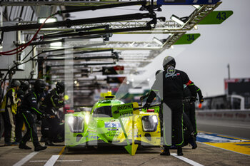 2022-06-05 - 43 HEINEMEIER-HANSSON David (dnk), SCHERER Fabio (swi), FITTIPALDI Pietro (bra), Inter Europol Competition, Oreca 07 - Gibson, action, pit stop during the Test Day of the 2022 24 Hours of Le Mans, 3rd round of the 2022 FIA World Endurance Championship, on the Circuit de la Sarthe, on June 5, 2022 in Le Mans, France - 24 HEURES DU MANS 2022 - TEST DAY - ENDURANCE - MOTORS