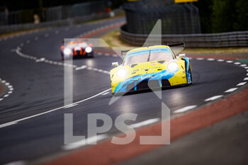 2022-06-05 - 88 POORDAD Fred (usa), LINDSEY Patrick (usa), HEYLEN Jan (bel), Dempsey-Proton Racing, Porsche 911 RSR - 19, action during the Test Day of the 2022 24 Hours of Le Mans, 3rd round of the 2022 FIA World Endurance Championship, on the Circuit de la Sarthe, on June 5, 2022 in Le Mans, France - 24 HEURES DU MANS 2022 - TEST DAY - ENDURANCE - MOTORS