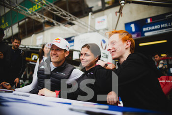 2022-06-07 - OGIER Sébastien (fra), WADOUX Lilou (fra), MILESI Charles (fra), Richard Mille Racing Team, Oreca 07 - Gibson, portrait during the free practices and qualifying sessions of the 2022 24 Hours of Le Mans, 3rd round of the 2022 FIA World Endurance Championship, on the Circuit de la Sarthe, from June 8 to 12, 2022 in Le Mans, France - 24 HEURES DU MANS 2022 - FREE PRACTICES AND QUALIFYING - ENDURANCE - MOTORS