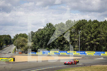 2022-06-07 - 71 DEZOTEUX Franck (fra), RAGUES Pierre (fra), AUBRY Gabriel (fra), Spirit of Race, Ferrari 488 GTE EVO, action during the free practices and qualifying sessions of the 2022 24 Hours of Le Mans, 3rd round of the 2022 FIA World Endurance Championship, on the Circuit de la Sarthe, from June 8 to 12, 2022 in Le Mans, France - 24 HEURES DU MANS 2022 - FREE PRACTICES AND QUALIFYING - ENDURANCE - MOTORS
