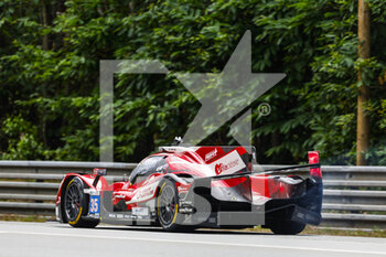 2022-06-08 - 35 LAHAYE Jean-Baptiste (fra), LAHAYE Matthieu (fra), HERIAU Francois (fra), Ultimate, Oreca 07 - Gibson, action with technical issues during the free practices and qualifying sessions of the 2022 24 Hours of Le Mans, 3rd round of the 2022 FIA World Endurance Championship, on the Circuit de la Sarthe, from June 8 to 12, 2022 in Le Mans, France - 24 HEURES DU MANS 2022 - FREE PRACTICES AND QUALIFYING - ENDURANCE - MOTORS