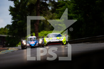 2022-06-08 - 36 NEGRAO André (bra), LAPIERRE Nicolas (fra), VAXIVIERE Matthieu (fra), Alpine Elf Team, Alpine A480 - Gibson, action during the free practices and qualifying sessions of the 2022 24 Hours of Le Mans, 3rd round of the 2022 FIA World Endurance Championship, on the Circuit de la Sarthe, from June 8 to 12, 2022 in Le Mans, France - 24 HEURES DU MANS 2022 - FREE PRACTICES AND QUALIFYING - ENDURANCE - MOTORS