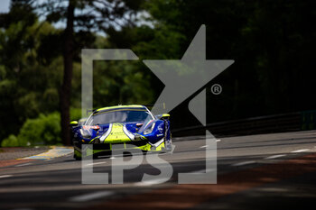 2022-06-08 - 59 WEST Alexander (fin), LEDOGAR Come (fra), KELIN Marvin (fra), Inception Racing, Ferrari 488 GTE Evo, action during the free practices and qualifying sessions of the 2022 24 Hours of Le Mans, 3rd round of the 2022 FIA World Endurance Championship, on the Circuit de la Sarthe, from June 8 to 12, 2022 in Le Mans, France - 24 HEURES DU MANS 2022 - FREE PRACTICES AND QUALIFYING - ENDURANCE - MOTORS