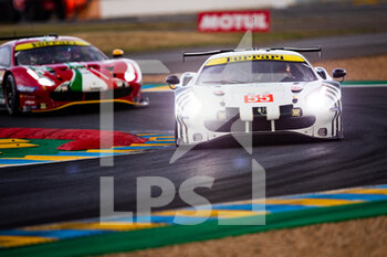 2022-06-08 - 55 CAMERON Duncan (gbr), GRIFFIN Matthew (irl), PEREL David (zaf), Spirit of Race, Ferrari 488 GTE Evo, action during the free practices and qualifying sessions of the 2022 24 Hours of Le Mans, 3rd round of the 2022 FIA World Endurance Championship, on the Circuit de la Sarthe, from June 8 to 12, 2022 in Le Mans, France - 24 HEURES DU MANS 2022 - FREE PRACTICES AND QUALIFYING - ENDURANCE - MOTORS