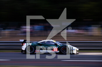 2022-06-08 - 55 CAMERON Duncan (gbr), GRIFFIN Matthew (irl), PEREL David (zaf), Spirit of Race, Ferrari 488 GTE Evo, action during the free practices and qualifying sessions of the 2022 24 Hours of Le Mans, 3rd round of the 2022 FIA World Endurance Championship, on the Circuit de la Sarthe, from June 8 to 12, 2022 in Le Mans, France - 24 HEURES DU MANS 2022 - FREE PRACTICES AND QUALIFYING - ENDURANCE - MOTORS