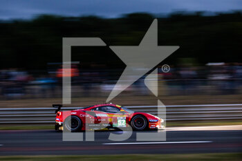 2022-06-08 - 52 MOLINA Miguel (spa), FUOCO Antonio (ita), RIGON David (ita), AF Corse, Ferrari 488 GTE EVO, action during the free practices and qualifying sessions of the 2022 24 Hours of Le Mans, 3rd round of the 2022 FIA World Endurance Championship, on the Circuit de la Sarthe, from June 8 to 12, 2022 in Le Mans, France - 24 HEURES DU MANS 2022 - FREE PRACTICES AND QUALIFYING - ENDURANCE - MOTORS