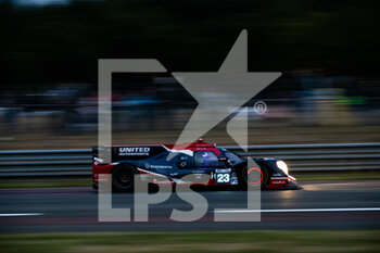 2022-06-08 - 23 LYNN Alexander (gbr), JARVIS Oliver (gbr), PIERSON Joshua (usa), United Autosports USA, Oreca 07 - Gibson, action during the free practices and qualifying sessions of the 2022 24 Hours of Le Mans, 3rd round of the 2022 FIA World Endurance Championship, on the Circuit de la Sarthe, from June 8 to 12, 2022 in Le Mans, France - 24 HEURES DU MANS 2022 - FREE PRACTICES AND QUALIFYING - ENDURANCE - MOTORS