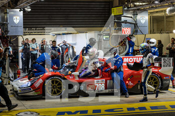 2022-01-19 - 708 PLA Olivier (fra), DUMAS Romain (fra), DERANI Felipe (bra), Glickenhaus Racing, Glickenhaus 007 LMH, action during the free practices and qualifying sessions of the 2022 24 Hours of Le Mans, 3rd round of the 2022 FIA World Endurance Championship, on the Circuit de la Sarthe, from June 8 to 12, 2022 in Le Mans, France - 24 HEURES DU MANS 2022 - FREE PRACTICES AND QUALIFYING - ENDURANCE - MOTORS