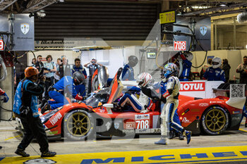 2022-01-19 - 708 PLA Olivier (fra), DUMAS Romain (fra), DERANI Felipe (bra), Glickenhaus Racing, Glickenhaus 007 LMH, action during the free practices and qualifying sessions of the 2022 24 Hours of Le Mans, 3rd round of the 2022 FIA World Endurance Championship, on the Circuit de la Sarthe, from June 8 to 12, 2022 in Le Mans, France - 24 HEURES DU MANS 2022 - FREE PRACTICES AND QUALIFYING - ENDURANCE - MOTORS