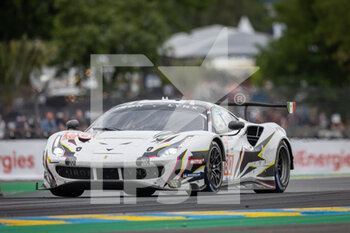 2022-06-09 - 80 CRESSONI Matteo (ita), FISICHELLA Giancarlo (ita), HEISTAND Richard (usa), Iron Lynx, Ferrari 488 GTE Evo, action during the free practices and qualifying sessions of the 2022 24 Hours of Le Mans, 3rd round of the 2022 FIA World Endurance Championship, on the Circuit de la Sarthe, from June 8 to 12, 2022 in Le Mans, France - 24 HEURES DU MANS 2022 - FREE PRACTICES AND QUALIFYING - PART 2 - ENDURANCE - MOTORS
