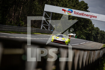 2022-06-09 - 57 KIMURA Takeshi (jpn), SCHANDORFF Frederik (dnk), JENSEN Mikkel (dnk), Kessel Racing, Ferrari 488 GTE Evo, action during the free practices and qualifying sessions of the 2022 24 Hours of Le Mans, 3rd round of the 2022 FIA World Endurance Championship, on the Circuit de la Sarthe, from June 8 to 12, 2022 in Le Mans, France - 24 HEURES DU MANS 2022 - FREE PRACTICES AND QUALIFYING - PART 2 - ENDURANCE - MOTORS