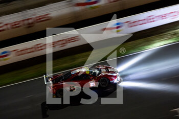 2022-06-09 - 21 MANN Simon (gbr), ULRICH Christoph (swi), VILANDER Toni (fin), AF Corse, Ferrari 488 GTE Evo, action during the free practices and qualifying sessions of the 2022 24 Hours of Le Mans, 3rd round of the 2022 FIA World Endurance Championship, on the Circuit de la Sarthe, from June 8 to 12, 2022 in Le Mans, France - 24 HEURES DU MANS 2022 - FREE PRACTICES AND QUALIFYING - PART 2 - ENDURANCE - MOTORS