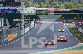 2022-06-10 - 51 PIER GUIDI Alessandro (ita), CALADO James (gbr), SERRA Daniel (bra), AF Corse, Ferrari 488 GTE EVO, action during the 2022 24 Hours of Le Mans, 3rd round of the 2022 FIA World Endurance Championship, on the Circuit de la Sarthe, from June 11 to 12, 2022 in Le Mans, France - 24 HEURES DU MANS 2022 - PART 1 - ENDURANCE - MOTORS