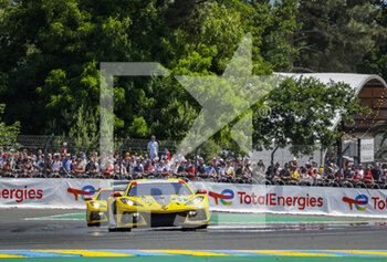 2022-06-10 - 64 MILNER Tommy (usa), TANDY Nick (gbr), SIMS Alexander (ger), Corvette Racing, Chevrolet Corvette C8.R, action during the 2022 24 Hours of Le Mans, 3rd round of the 2022 FIA World Endurance Championship, on the Circuit de la Sarthe, from June 11 to 12, 2022 in Le Mans, France - 24 HEURES DU MANS 2022 - PART 1 - ENDURANCE - MOTORS