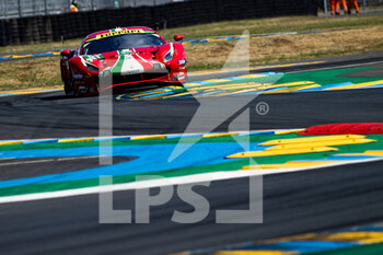 2022-06-10 - 51 PIER GUIDI Alessandro (ita), CALADO James (gbr), SERRA Daniel (bra), AF Corse, Ferrari 488 GTE EVO, action during the 2022 24 Hours of Le Mans, 3rd round of the 2022 FIA World Endurance Championship, on the Circuit de la Sarthe, from June 11 to 12, 2022 in Le Mans, France - 24 HEURES DU MANS 2022 - PART 1 - ENDURANCE - MOTORS