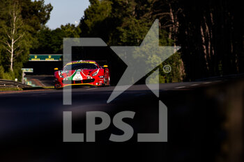 2022-06-11 - 52 MOLINA Miguel (spa), FUOCO Antonio (ita), RIGON David (ita), AF Corse, Ferrari 488 GTE EVO, action during the 2022 24 Hours of Le Mans, 3rd round of the 2022 FIA World Endurance Championship, on the Circuit de la Sarthe, from June 11 to 12, 2022 in Le Mans, France - 24 HEURES DU MANS 2022 - PART 1 - ENDURANCE - MOTORS